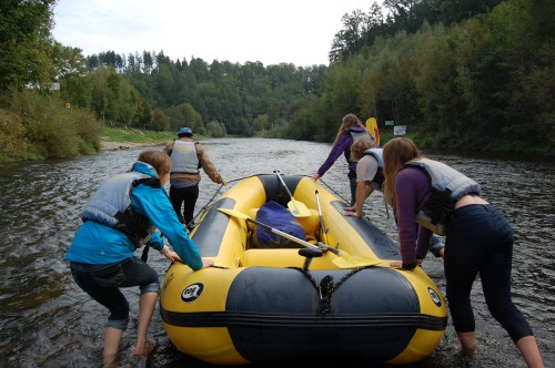 pushing our raft